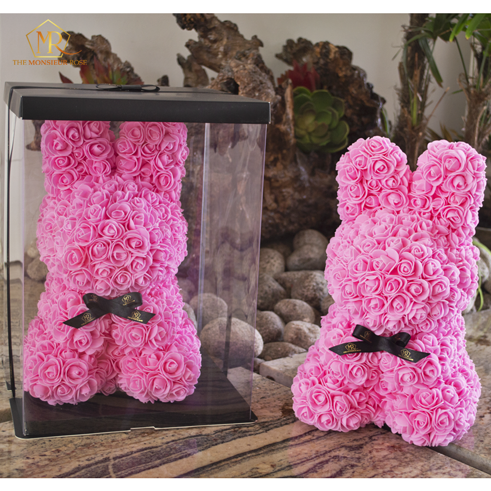 Conejo de Rosas Rosado