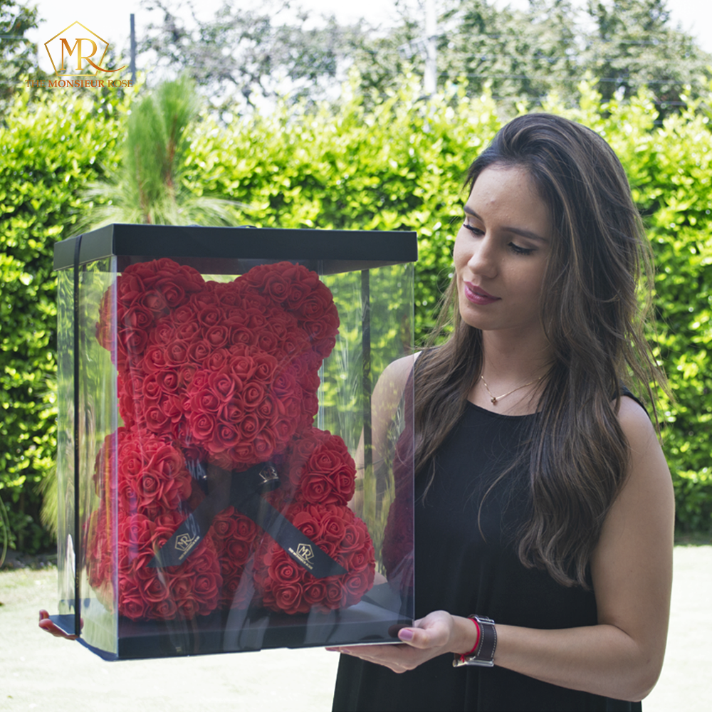 Oso de Rosas Rojo