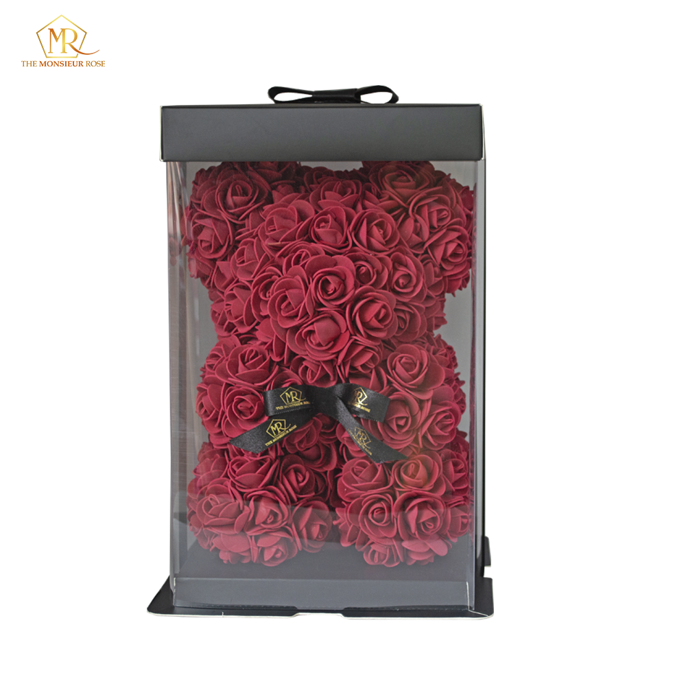Osito de Rosas Vinotinto