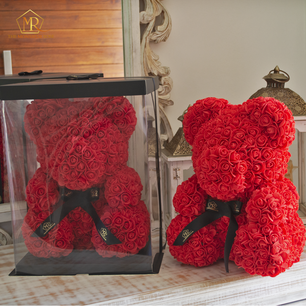 Oso de Rosas Rojo