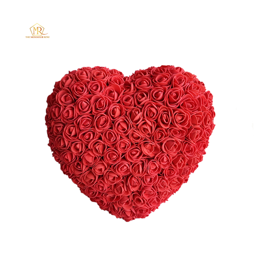 Corazón de Rosas Pequeño Rojo