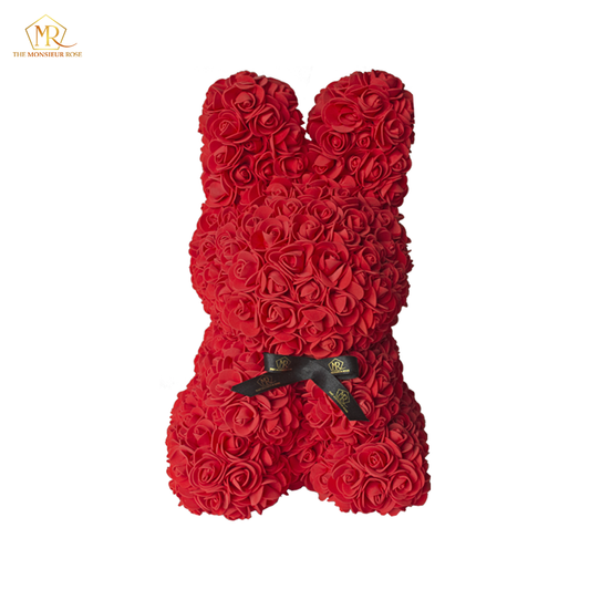 Conejo de Rosas Rojo
