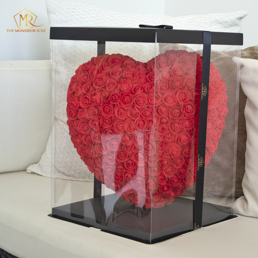 Corazón de Rosas Rojo