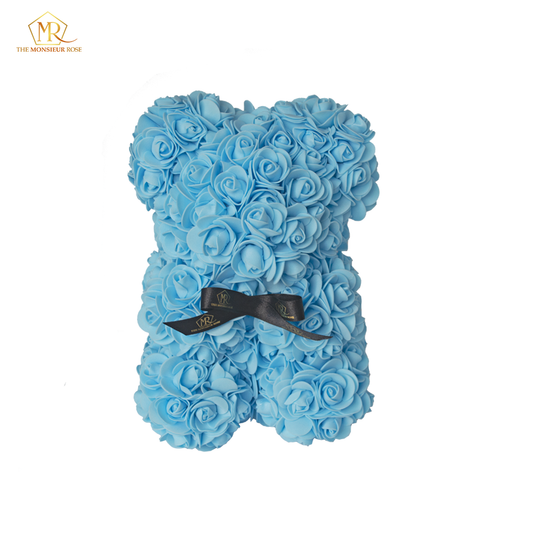 Osito de Rosas Azul