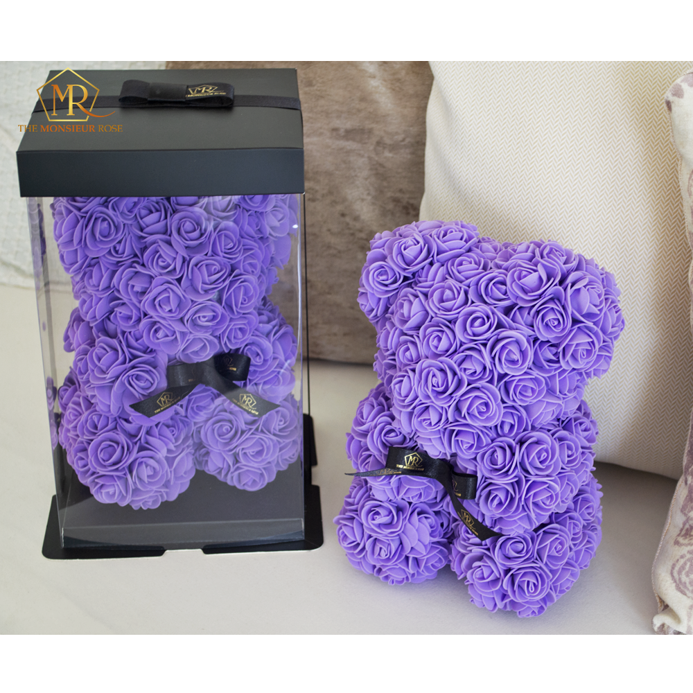 Osito de Rosas Morado