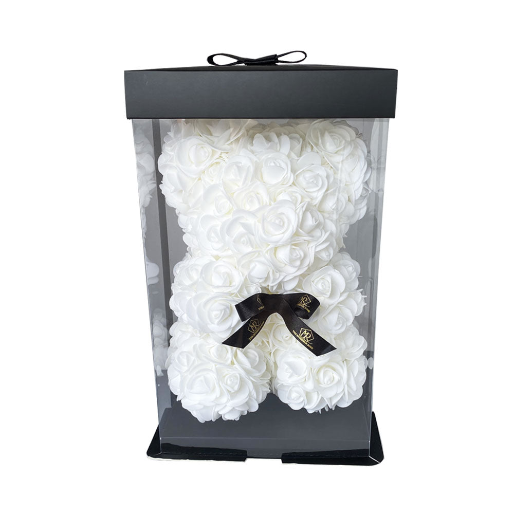 Osito de Rosas Blanco
