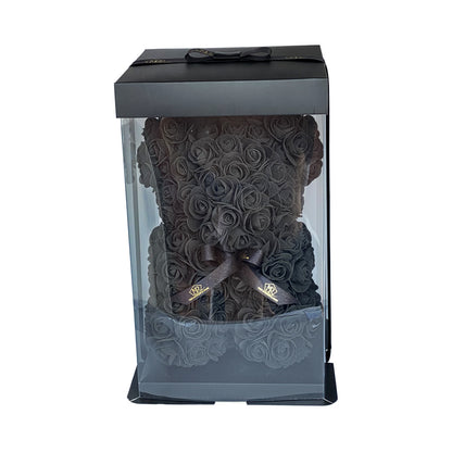 Osito de Rosas Negro